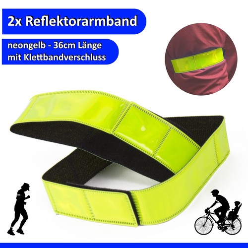 Reflektorband leuchtarmband - 2x,